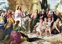 Christ's Triumphal Entry Into Jerusalem Plockhorst painting