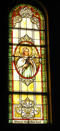 St. Therese of Lisieux Window photo by Dave Daniszewski
