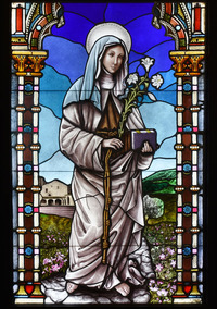 St. Clare of Assisi close-up