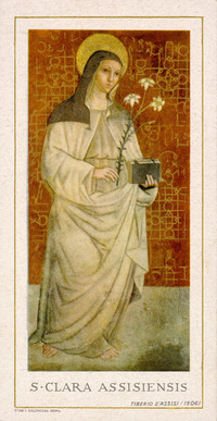 St. Clare of Assisi 1615 by Luigi Salomone