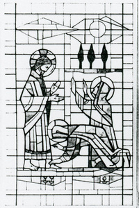 Risen Christ Meets the Two Women, Willet Studio sketch