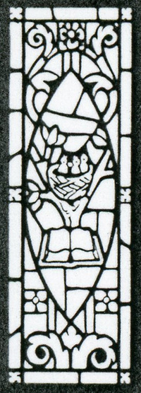 Blessed Virgin Shrine Window 2, Willet Studio sketch