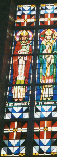 St. Boniface and St. Patrick, close-up