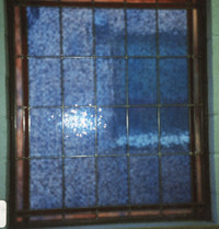 Plain Blue Stained Windows 