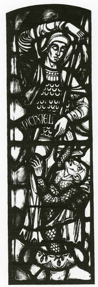 Archangel  Michael, Willet studio sketch