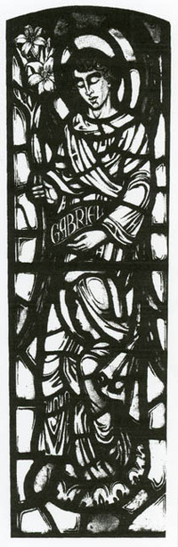 Archangel  Gabriel, Willet studio sketch