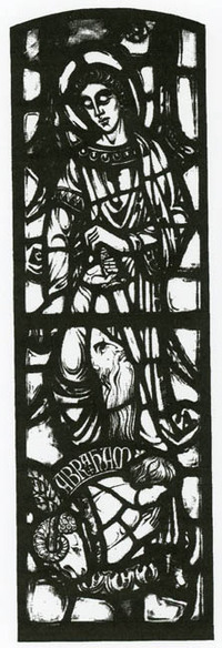 Messenger to Abraham, Willet studio sketch
