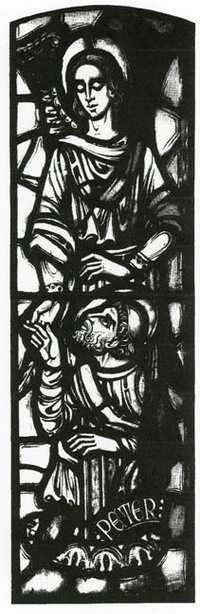 Guardian Angel of Peter, Willet studio sketch