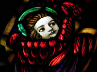 Cherub waiting to welcome the Savior in the Ascension Window