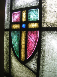 Cross in the small Chancel Window