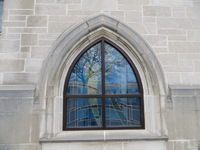 Parlor window viewed from the exterior